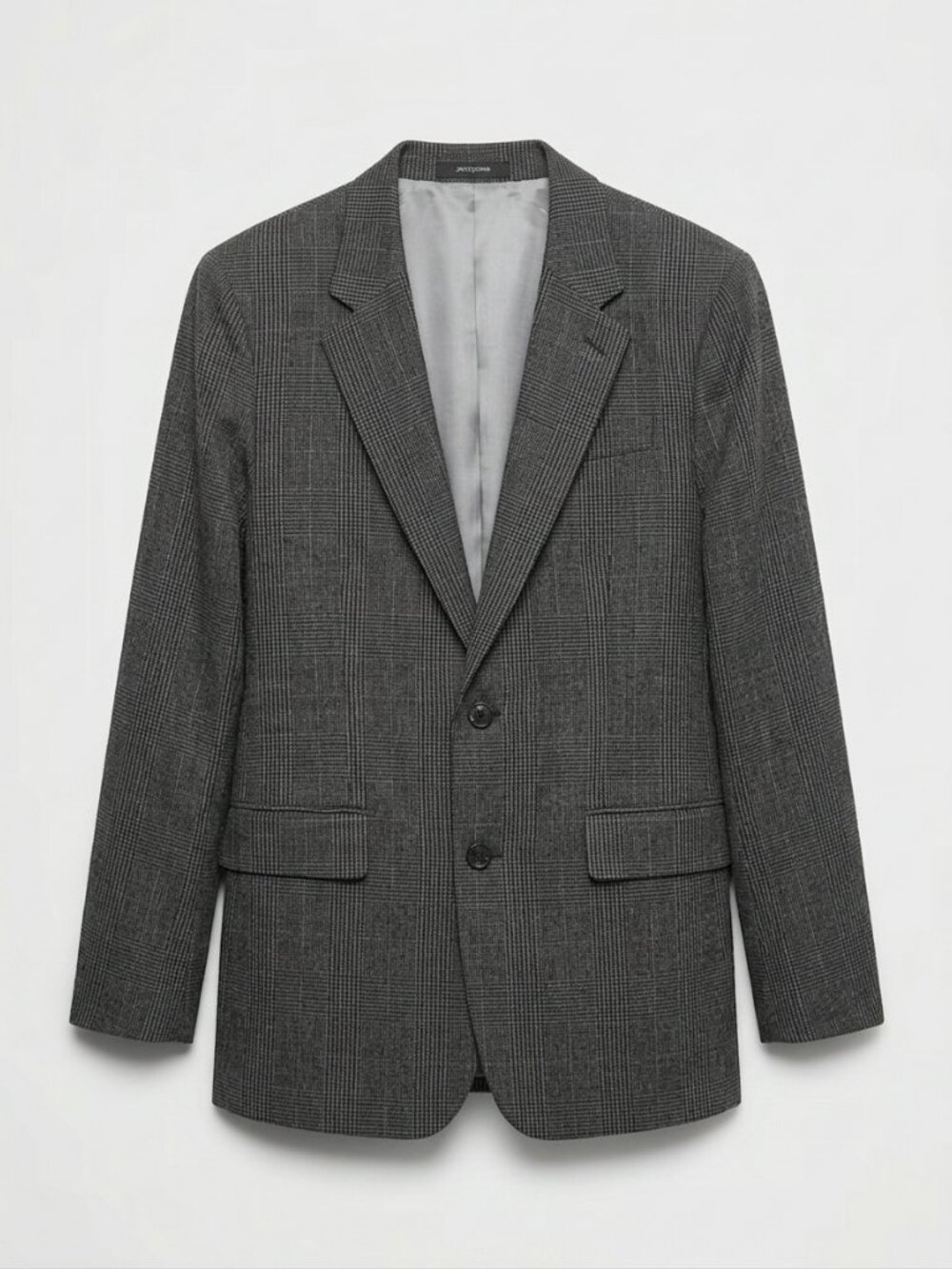 Hart Schaffner Marx Glen Plaid Blazer Sport Coat Gray Black Multi Wool 50R